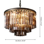 Guinevere Vintage Luxury Tiered Round Crystal Chandelier