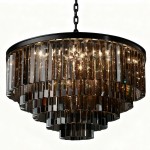 Guinevere Vintage Luxury Tiered Round Crystal Chandelier