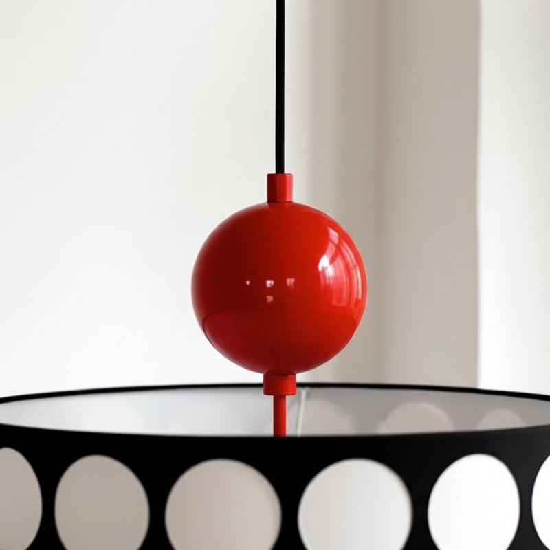 Solivra Scandinavian Round Lattice LED Drum Pendant Light