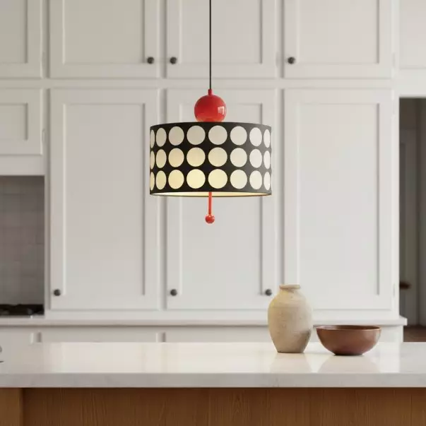 Solivra Scandinavian Round Lattice LED Drum Pendant Light