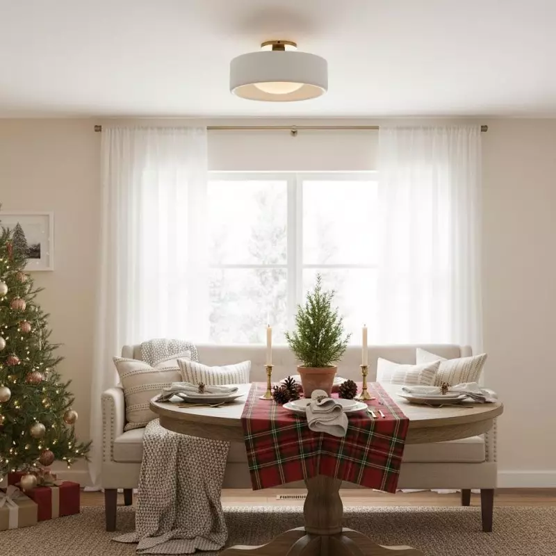 Aura Modern Porcelain Flush Mount Ceiling Light