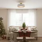 Aura Modern Porcelain Flush Mount Ceiling Light