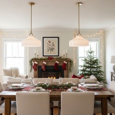 Drilon Nordic Minimalist Morandi Matte Metal / Glass Pendant Light For Kitchen Island