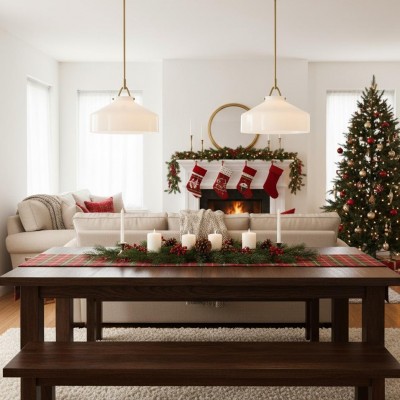 Drilon Nordic Minimalist Morandi Matte Metal / Glass Pendant Light For Kitchen Island