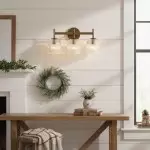 Alain Cooper Ribbed Glass Wall Sconce