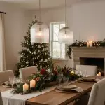 Alain Farmhouse Cooper Ribbed Glass Pendant Light