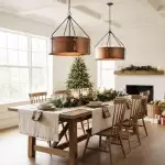 Ojaswi Rustic Bronze Industrial Pendant Light with Drum Shade