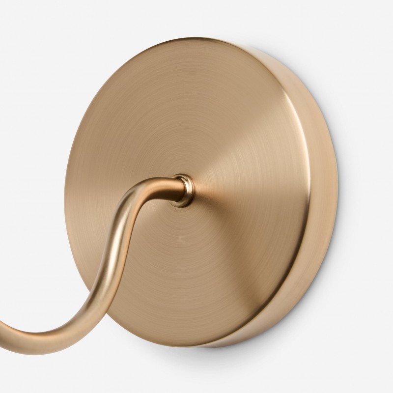 Xanthippe Farmhouse Linen Fabric Wall Sconce