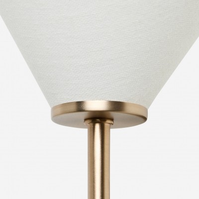 Xanthippe Farmhouse Linen Fabric Wall Sconce