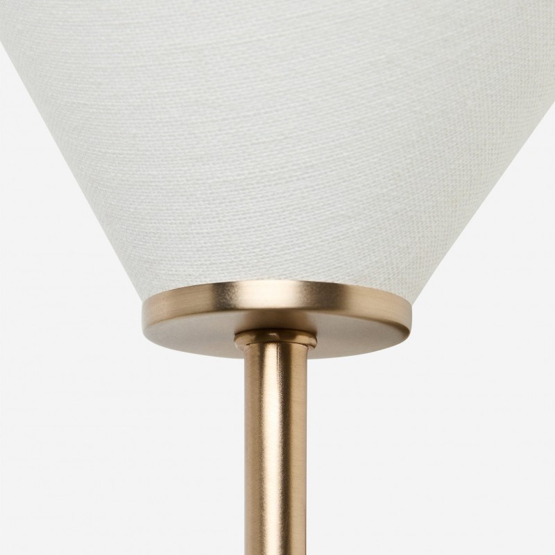 Xanthippe Farmhouse Linen Fabric Wall Sconce