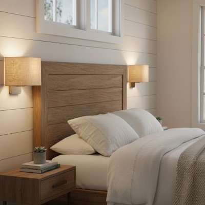 Ondine Modern Linen Fabric Shade Wall Sconce