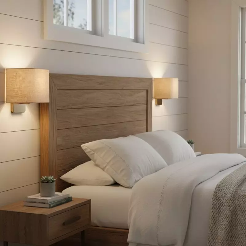 Ondine Modern Linen Fabric Shade Wall Sconce