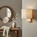 Ondine Modern Linen Fabric Shade Wall Sconce