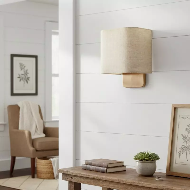 Ondine Modern Linen Fabric Shade Wall Sconce