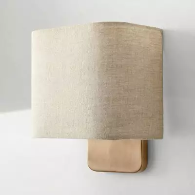 Ondine Modern Linen Fabric Shade Wall Sconce