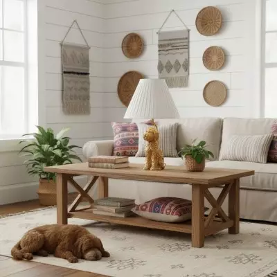 Aurea Unique Animal Table Lamp - Dog Sculptural Accent Lighting for Bedroom & Living Room