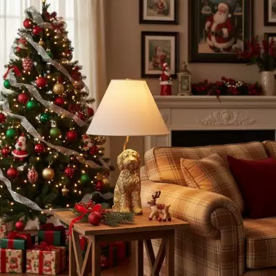 Aurea Unique Animal Table Lamp - Dog Sculptural Accent Lighting for Bedroom & Living Room