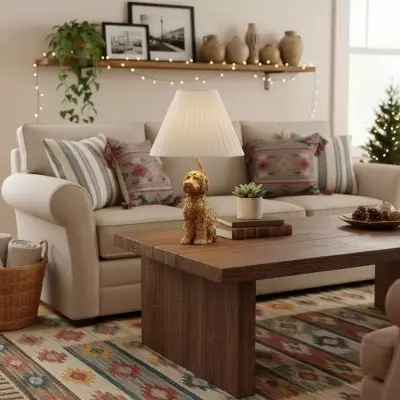 Aurea Unique Animal Table Lamp - Dog Sculptural Accent Lighting for Bedroom & Living Room