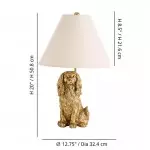 Aurea Unique Animal Table Lamp - Dog Sculptural Accent Lighting for Bedroom & Living Room