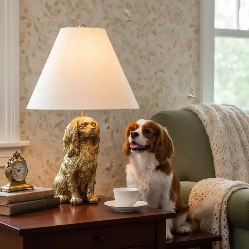 Aurea Unique Animal Table Lamp - Dog Sculptural Accent Lighting for Bedroom & Living Room