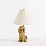 Aurea Unique Animal Table Lamp - Dog Sculptural Accent Lighting for Bedroom & Living Room