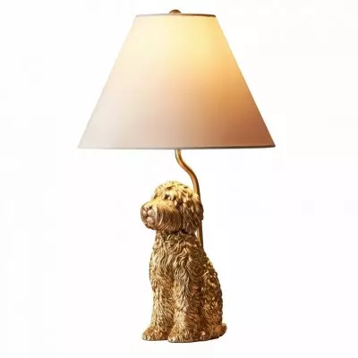 Aurea Unique Animal Table Lamp - Dog Sculptural Accent Lighting for Bedroom & Living Room