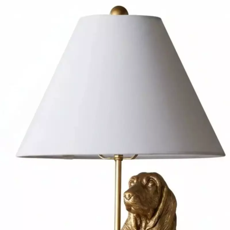 Aurea Unique Animal Table Lamp - Dog Sculptural Accent Lighting for Bedroom & Living Room