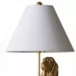 Aurea Unique Animal Table Lamp - Dog Sculptural Accent Lighting for Bedroom & Living Room