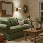 Orphelyx French Brass Fabric Shade Sconce Light