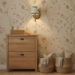 Orphelyx French Brass Fabric Shade Sconce Light