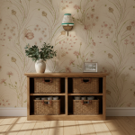 Orphelyx French Brass Fabric Shade Sconce Light