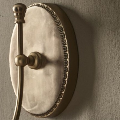 Orphelyx French Brass Fabric Shade Sconce Light