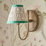 Orphelyx French Brass Fabric Shade Sconce Light