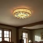 Eiridian Vintage Tiffany Stained Glass Flush Mount Ceiling Light
