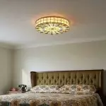 Eiridian Vintage Tiffany Stained Glass Flush Mount Ceiling Light