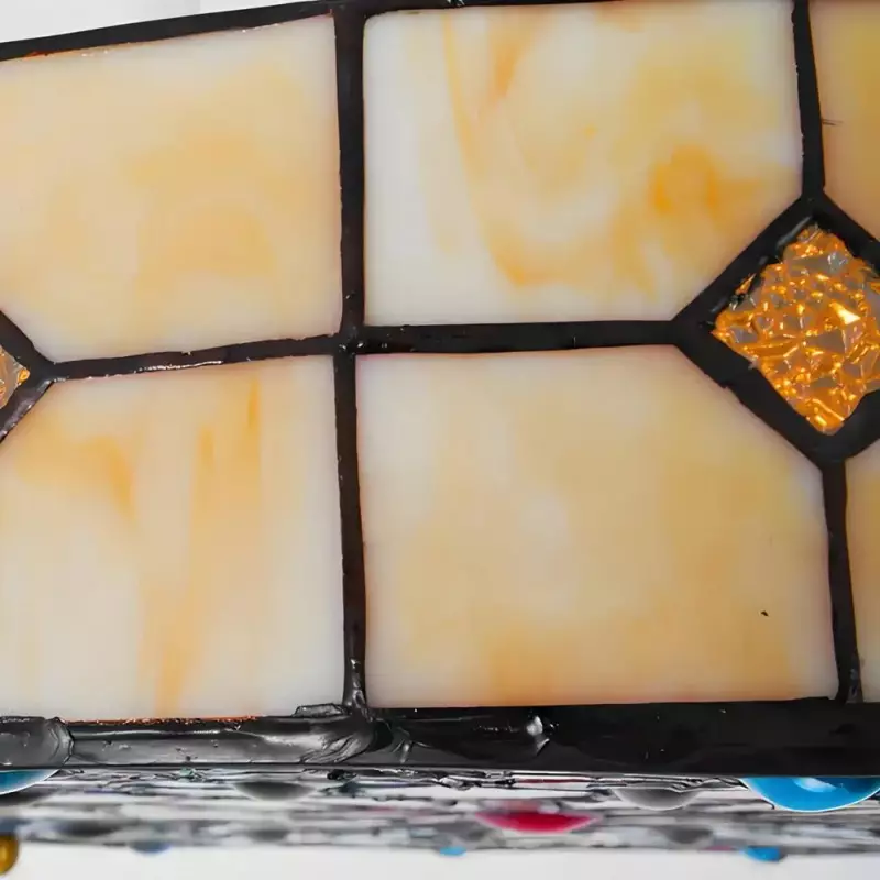 Eiridian Vintage Tiffany Stained Glass Flush Mount Ceiling Light