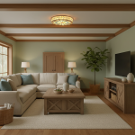 Eiridian Vintage Tiffany Stained Glass Flush Mount Ceiling Light