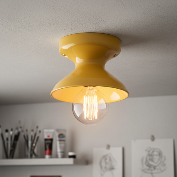 Lunavel Modern Ceramic Mount Ceiling Light Fixture