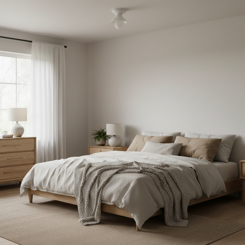 Lunavel Modern Ceramic Surface Mount Ceiling Light Fixture