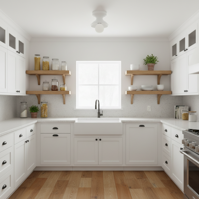 Lunavel Modern Ceramic Surface Mount Ceiling Light Fixture