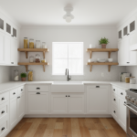 Lunavel Modern Ceramic Surface Mount Ceiling Light Fixture