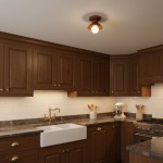 Lunavel Modern Ceramic Mount Ceiling Light Fixture