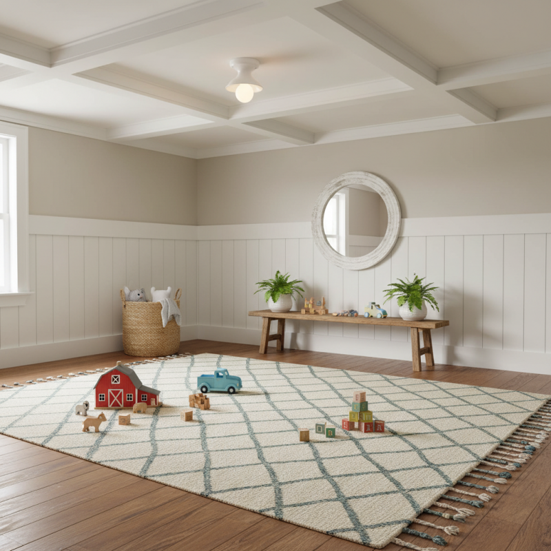 Lunavel Modern Ceramic Surface Mount Ceiling Light Fixture