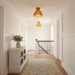 Robin Boho Style Woven Rattan Flower Ceiling Light