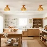 Robin Boho Style Woven Rattan Flower Ceiling Light