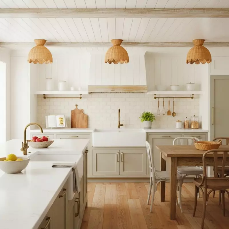 Robin Boho Style Woven Rattan Flower Ceiling Light