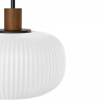 Aetheryn Nordic Ribbed Glass Pendant Lamp