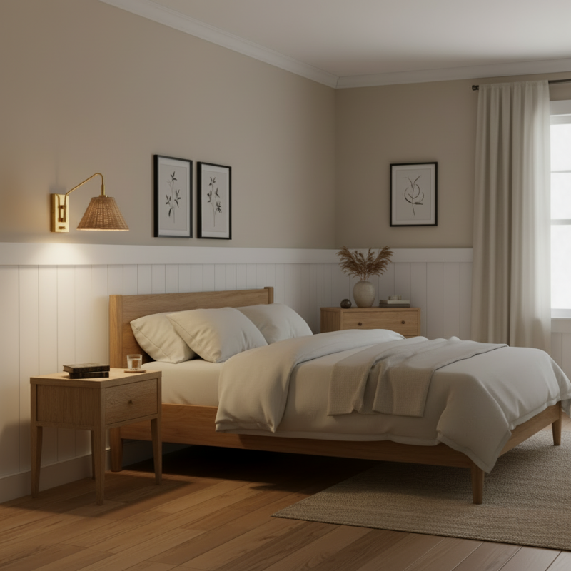 Syloria Modern Adjustable Rattan Wall Light