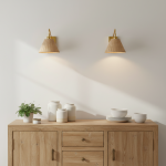 Syloria Modern Adjustable Rattan Wall Light