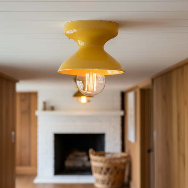 Lunavel Modern Ceramic Mount Ceiling Light Fixture